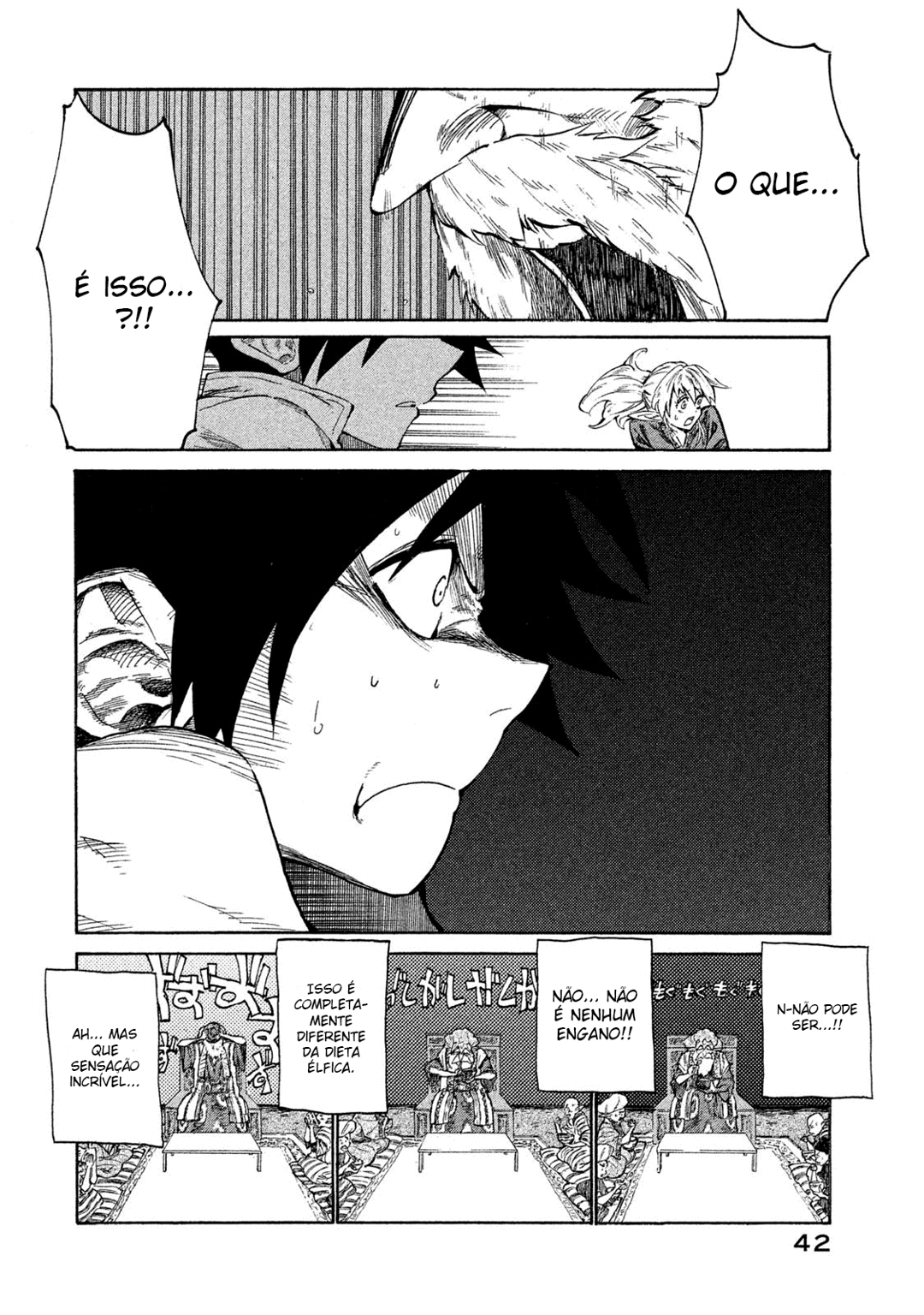 Read Mazumeshi Elf to Yuubokugurashi (PT-BR) PT Manga Online