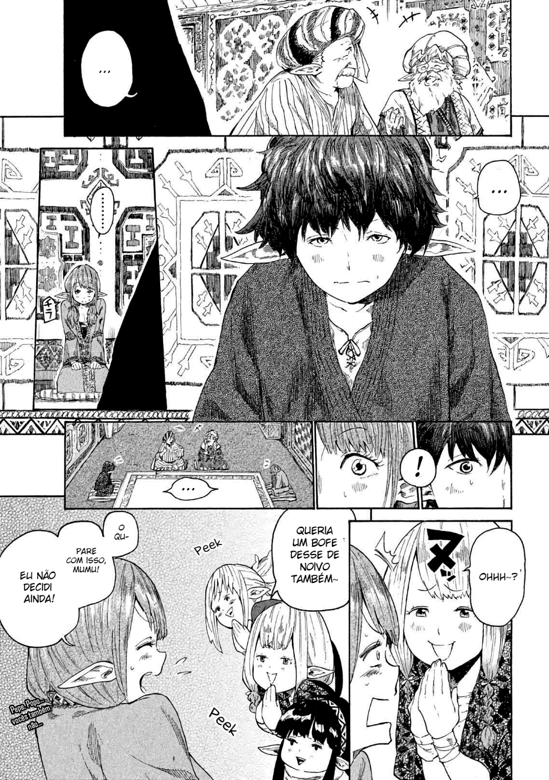 Read Mazumeshi Elf to Yuubokugurashi (PT-BR) PT Manga Online