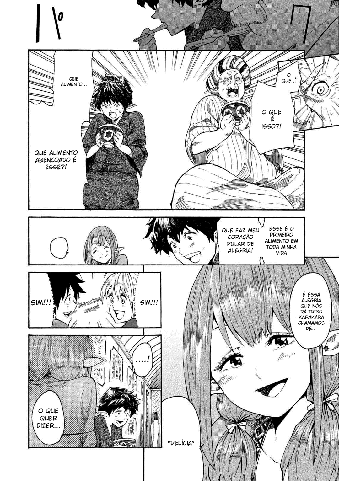 Read Mazumeshi Elf to Yuubokugurashi (PT-BR) PT Manga Online