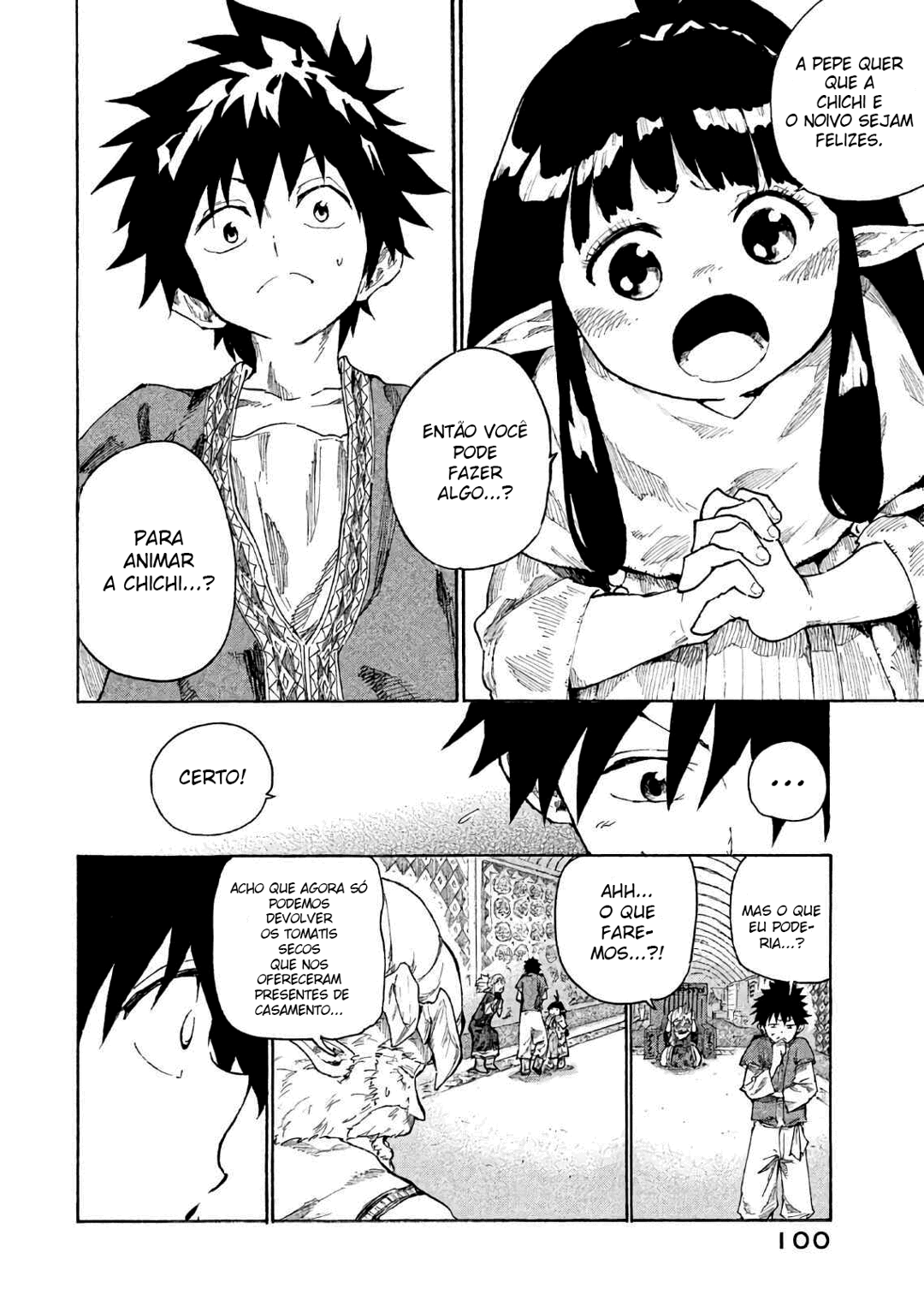 Read Mazumeshi Elf to Yuubokugurashi (PT-BR) PT Manga Online