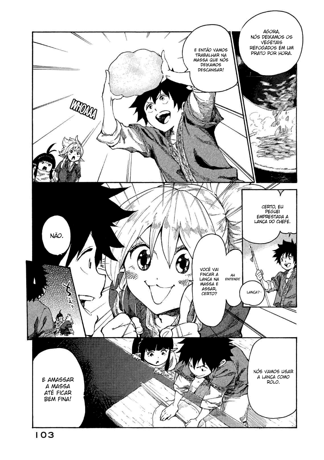 Read Mazumeshi Elf to Yuubokugurashi (PT-BR) PT Manga Online