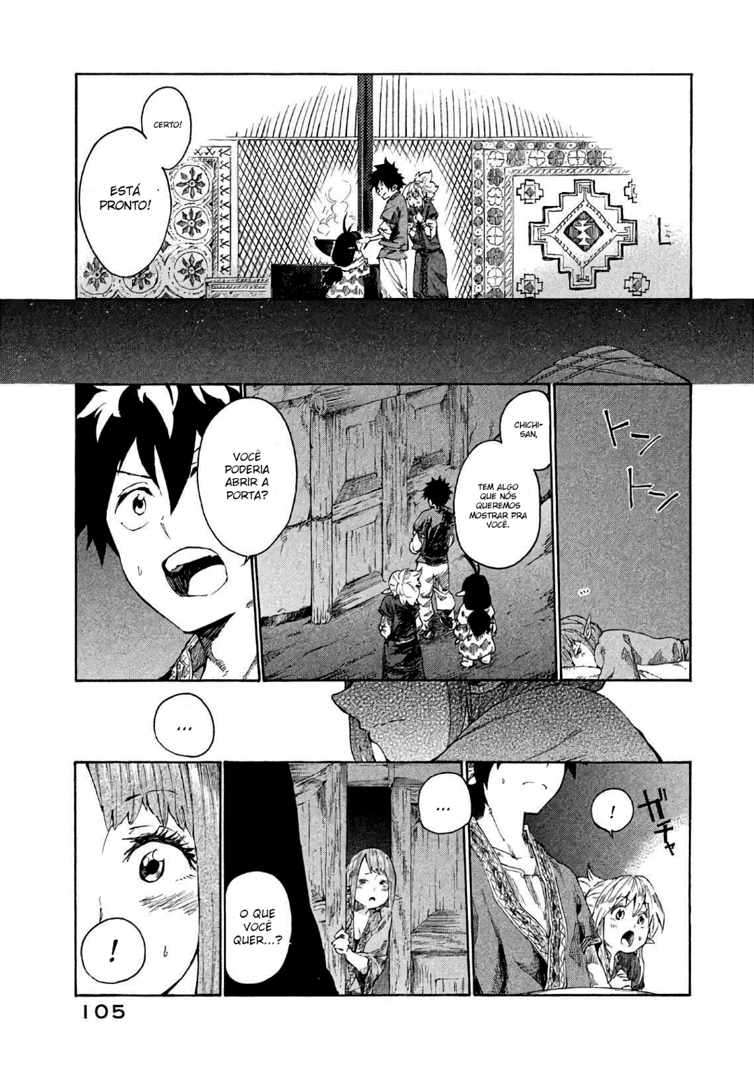 Read Mazumeshi Elf to Yuubokugurashi (PT-BR) PT Manga Online