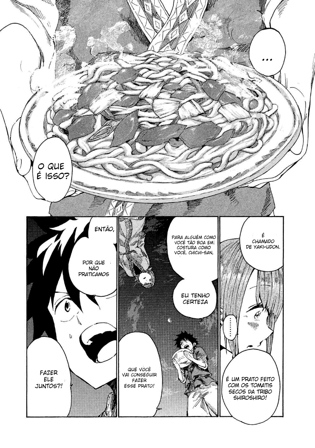Read Mazumeshi Elf to Yuubokugurashi (PT-BR) PT Manga Online