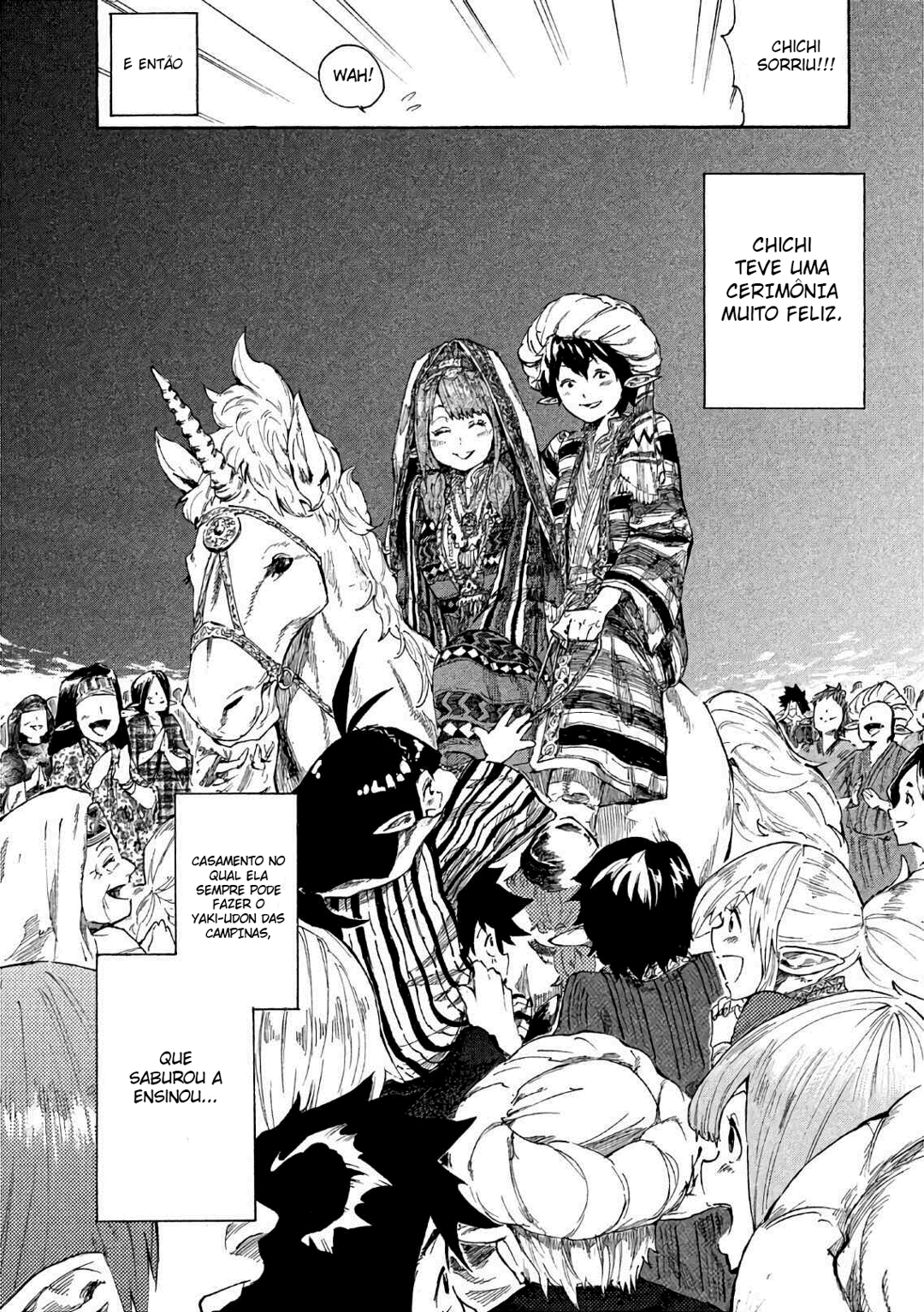 Read Mazumeshi Elf to Yuubokugurashi (PT-BR) PT Manga Online