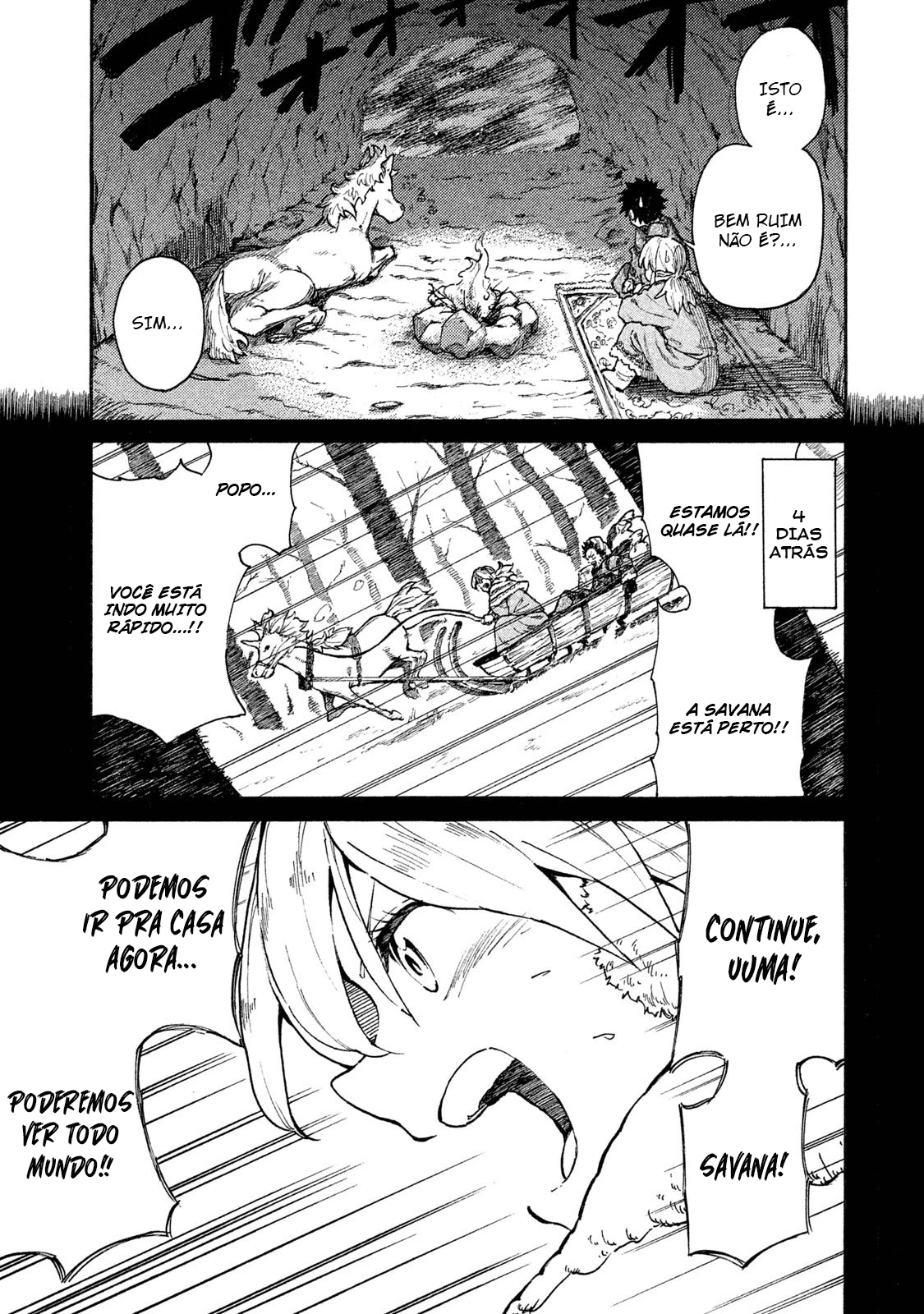 Read Mazumeshi Elf to Yuubokugurashi (PT-BR) PT Manga Online