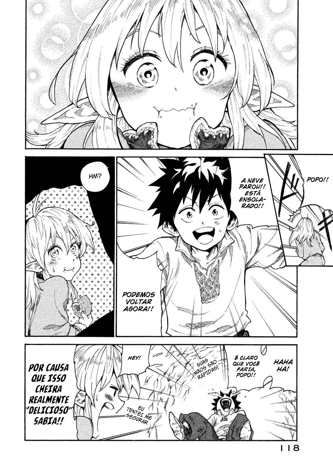 Read Mazumeshi Elf to Yuubokugurashi (PT-BR) PT Manga Online