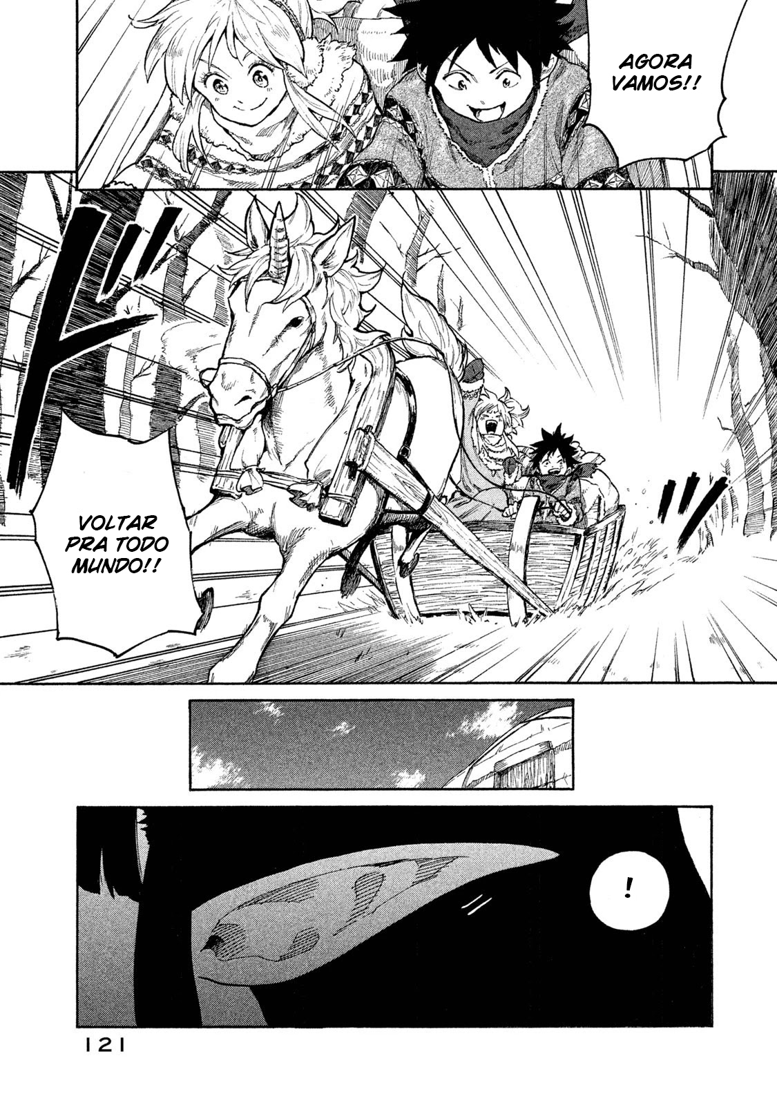 Read Mazumeshi Elf to Yuubokugurashi (PT-BR) PT Manga Online