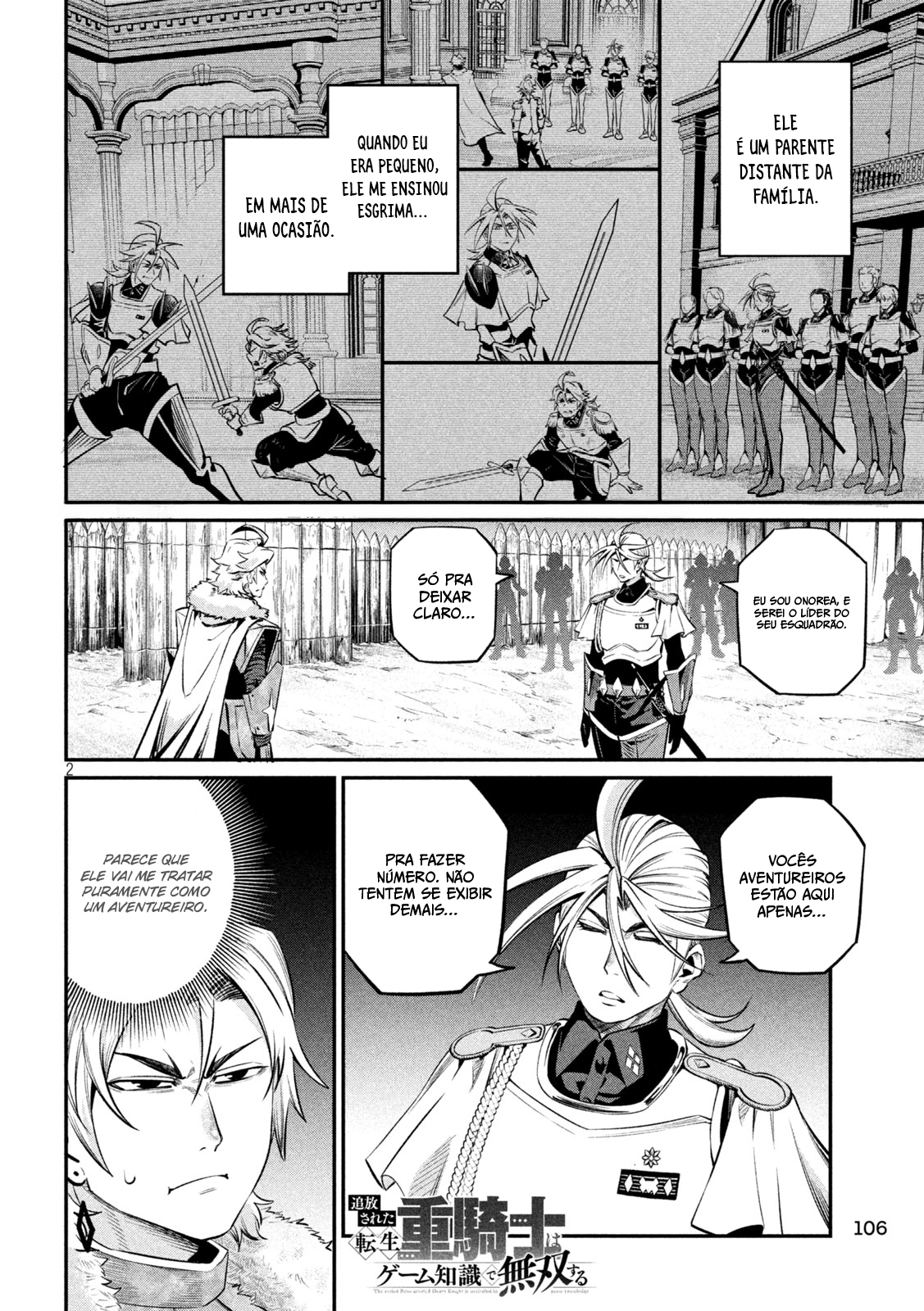 Read O Exilado Cavaleiro Pesado Reencarnado é Incomparável com o Conhecimento do Jogo (PT-BR) PT Manga Online